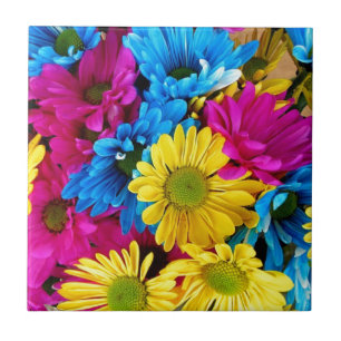 Bunte Blumenblatt-Gänseblümchen Fliese