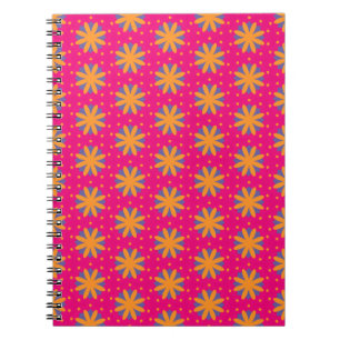 bunte Blumenkreisformen Notizblock