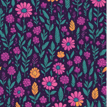 Bunte Blumenmuster-Leggings – Lebendige Botanik