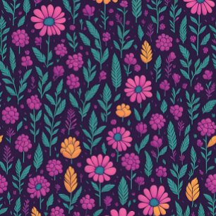 Bunte Blumenmuster-Leggings – Lebendige Botanik Leggings