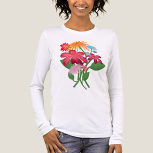 Bunte Blumenstrauß-Ästhetik-Boho-Blumen-T-Shirt Tri-Blend Shirt