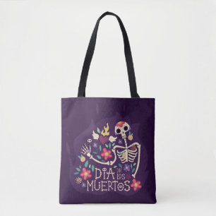 Bunte BlumenTaschen-Tasche skull Dia de Muertos Tasche