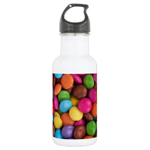 Bunte Bonbons, Bonbon-Knöpfe, Süßigkeiten, Lebensm Edelstahlflasche