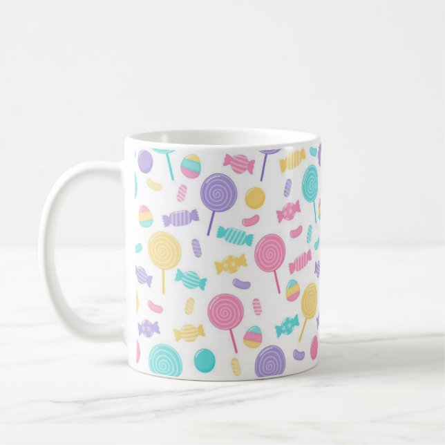 Bunte Bonbons Kaffeetasse (Links)