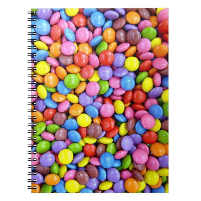 Bunte Bonbons Notizblock (Vorderseite)
