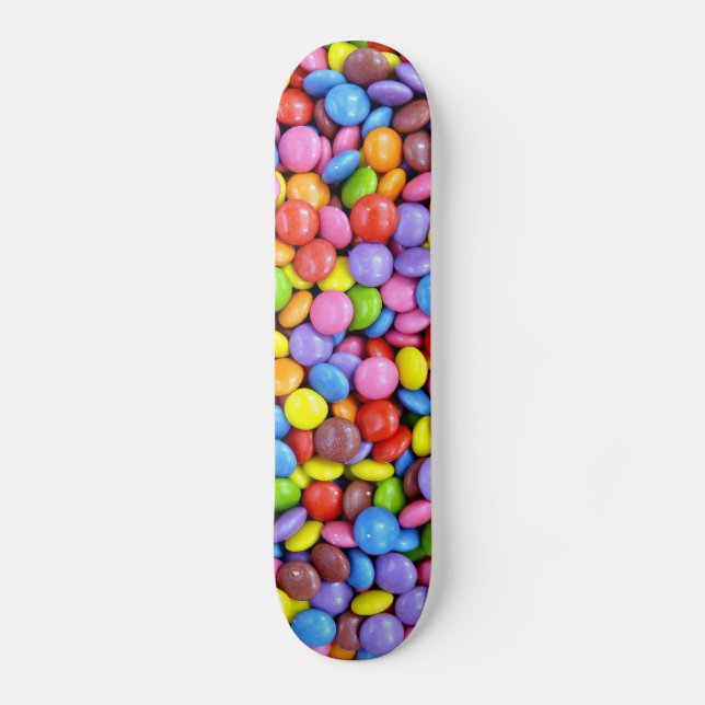 Bunte Bonbons Skateboard (Vorderseite)