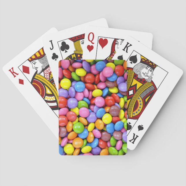 Bunte Bonbons Spielkarten (Rückseite)