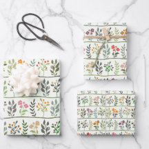 Bunte botanische Rhapsodie Florale Silhouette