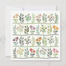Bunte botanische Rhapsodie Florale Silhouette Kuns