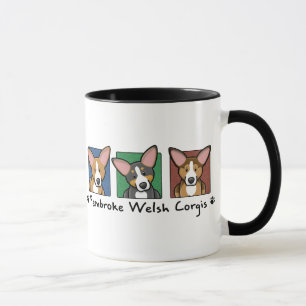 Bunte Cartoonpembroke-WaliserCorgis Tasse