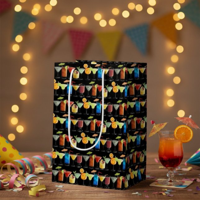 Bunte Cocktail-Geschenktüte Mittlere Geschenktüte (Von Creator hochgeladen)