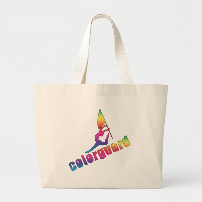 Bunte colorguard Taschentasche Jumbo Stoffbeutel (Vorne)