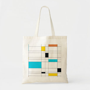 Bunte, coole, trendy, moderne Illustrationskunst Tragetasche