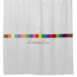 bunte, coole und personalisierte Musik inspiriert Duschvorhang