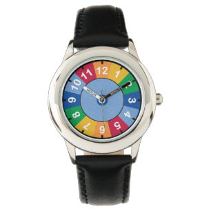 Bunte coole Ziffern Armbanduhr