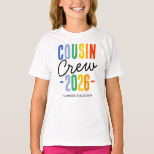 Bunte Cousin-Crew-Familienurlaub T-Shirt