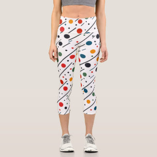 Bunte Damen-Leggings mit Muster – Vibrant Capri Leggings