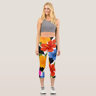 Bunte Damenleggings mit Muster – Vibrant Capri Leggings