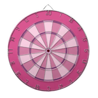 Bunte Dartscheibe im Rosa