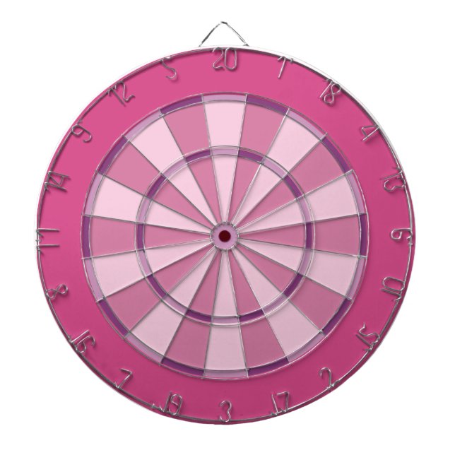 Bunte Dartscheibe im Rosa (vorne)