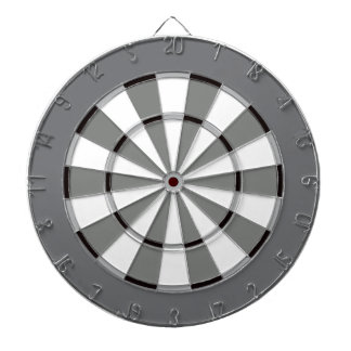Bunte Dartscheibe in Schwarzweiss