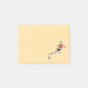 Bunte dekorative Koi Fisch-Schwimmen Post-it Klebezettel