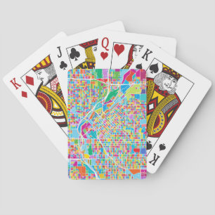 Bunte Denver-Karte Spielkarten