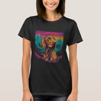 Bunte deutsche Kurzfilme 80er Retro Styl T-Shirt