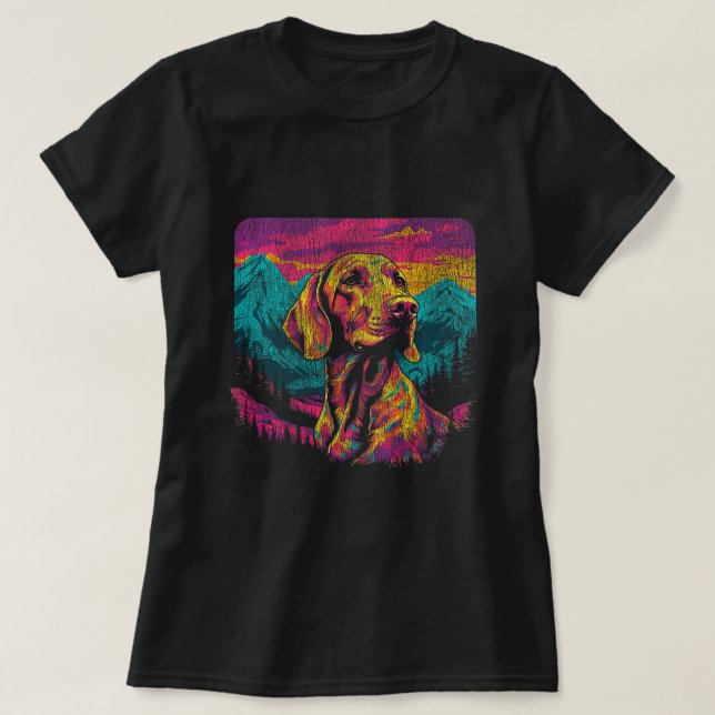 Bunte deutsche Kurzfilme 80er Retro Styl T-Shirt (Design vorne)