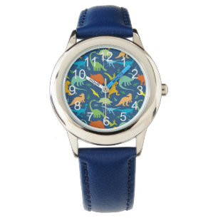 Bunte Dinosaurier Armbanduhr