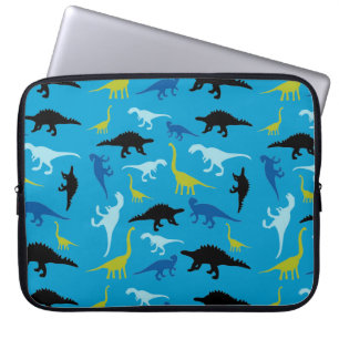 Bunte Dinosauriermuster-Laptophülse Laptopschutzhülle