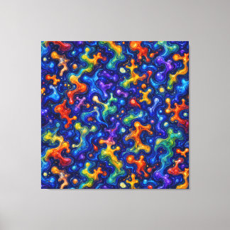 Bunte Doodle-Kunst Leinwanddruck