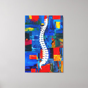 Bunte Dorn-Chiropraktik-Leinwand-Kunst wählen Leinwanddruck