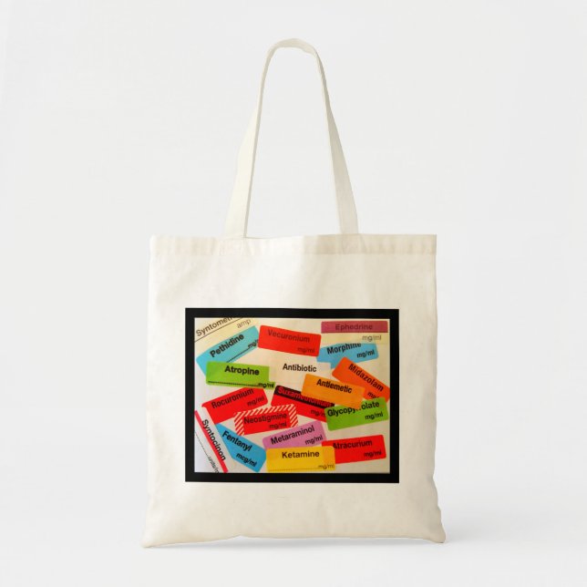 Bunte Drogen-Aufkleber-Tasche Tragetasche (Vorne)