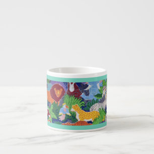 Bunte Dschungeltiere Espressotasse