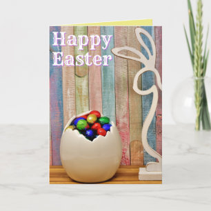 Bunte Eier Frohe Ostern Karte