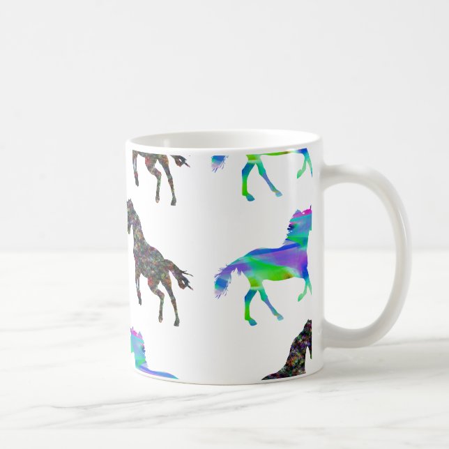 Bunte Einhörner Kaffeetasse (Rechts)