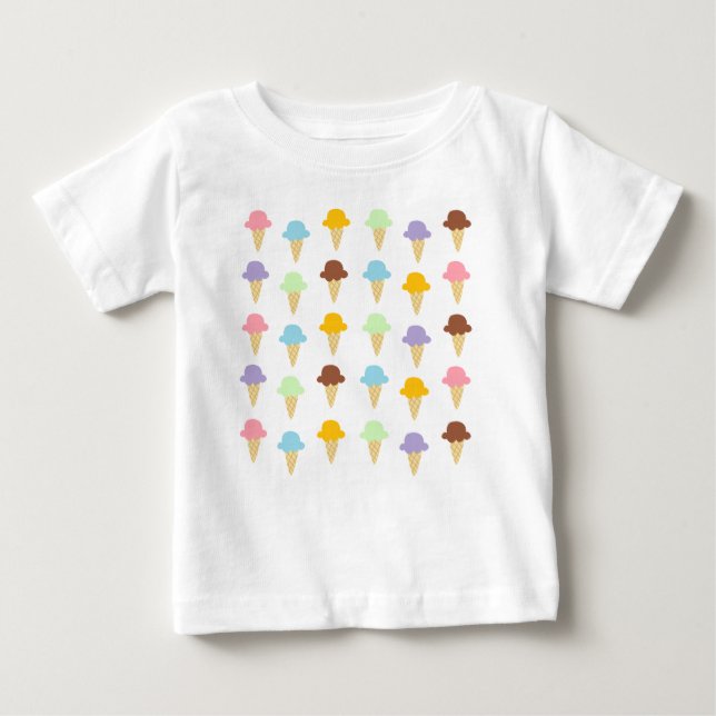 Bunte Eistüten Baby T-shirt (Vorderseite)