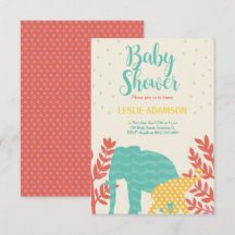 bunte Elefanten Babydusche