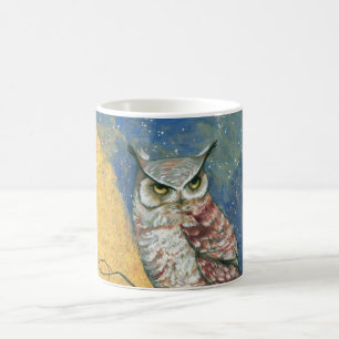 bunte Eule Kaffeetasse