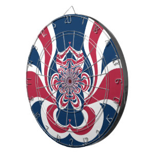 Bunte Farben: Farbintensives globales Muster Dartscheibe