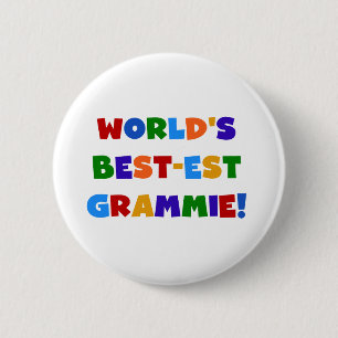 Bunte Farben Weltbeste Oma Geschenke Button