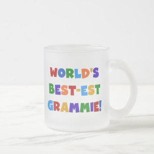 Bunte Farben Weltbeste Oma Geschenke Mattglastasse