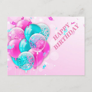 Bunte Feierlichkeiten Postkarte
