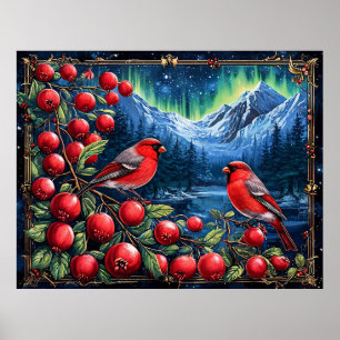 🦦 Bunte Finken Vogel Wandkunst Für Naturliebhaber Poster