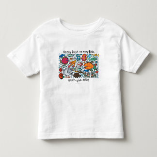 Bunte Fisch-Freunde Kleinkind T-shirt