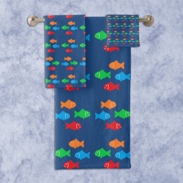 Bunte Fische Badhandtuch Set (Von Creator hochgeladen)