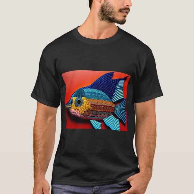 Bunte Fische T-Shirt (Vorderseite)