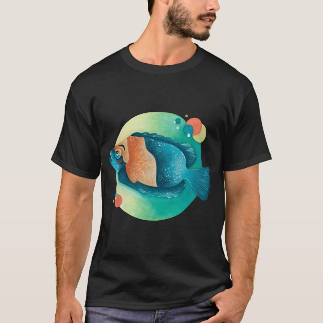 Bunte Fische T-Shirt (Vorderseite)