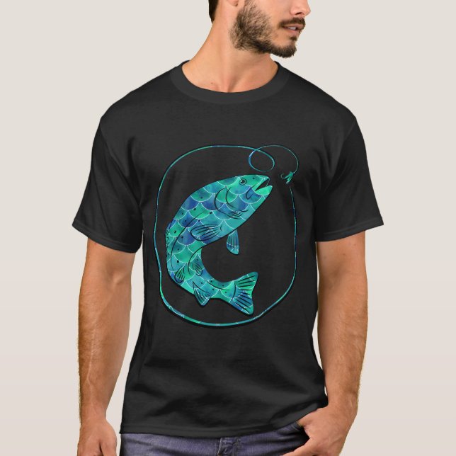 Bunte Fischkunst  T-Shirt (Vorderseite)